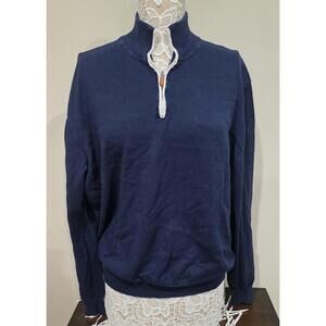 Collars & Co. Navy Blue 100% Cotton Pullover Sweater XXL
